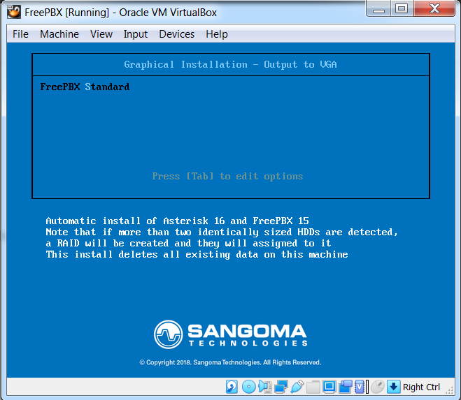 Gb3: Instal FreePBX di Virtua;Box