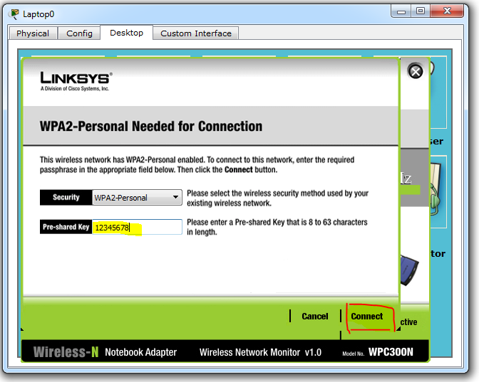 Konfig PC Wireless Entri Pass