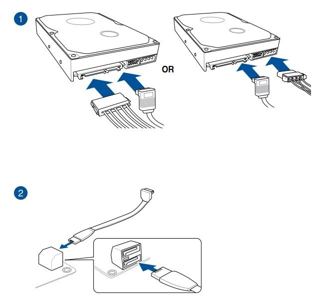 Menghubungkan HDD