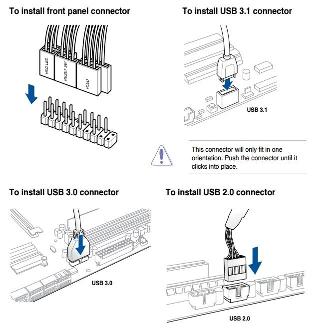 pemasangan kabel pada motherboard